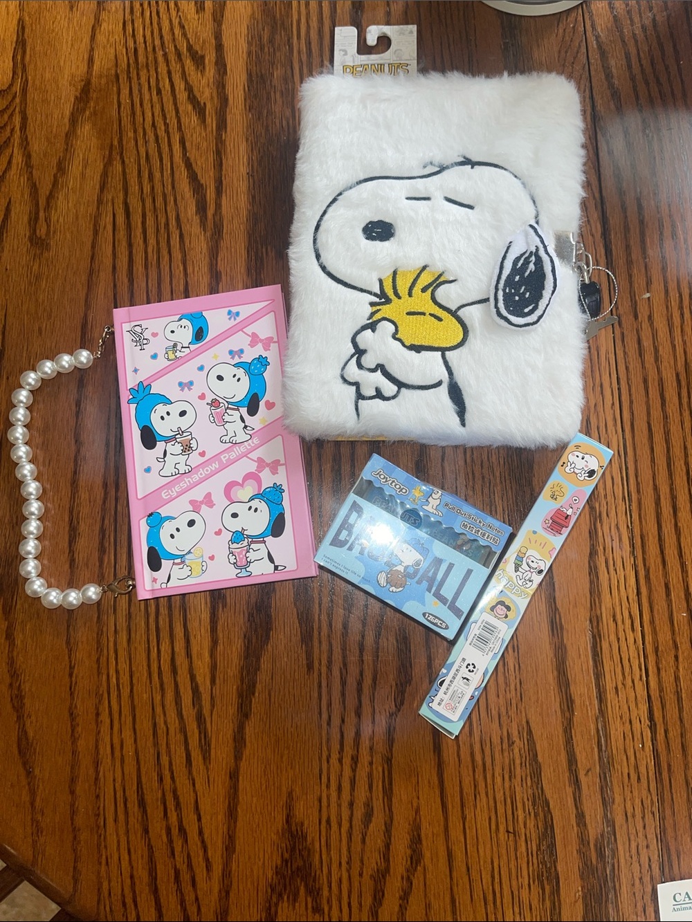 Bundle! Peanuts White Snoopy & Woodstock